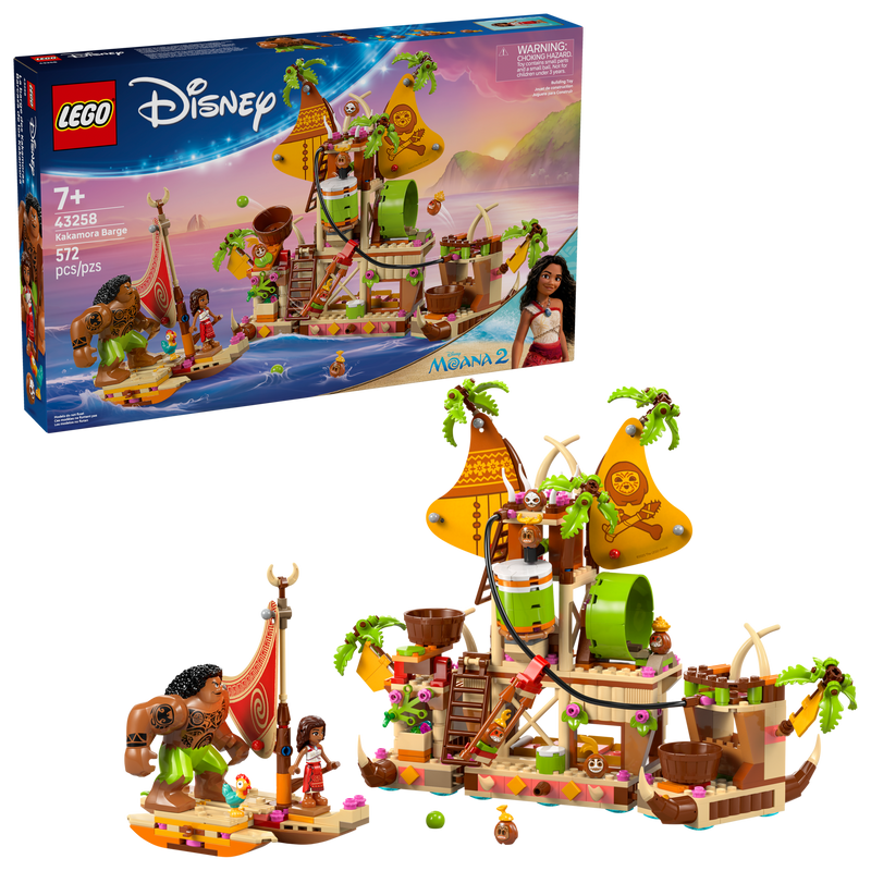 LEGO Kakamora Barge building set from Disney's Moana 2 (British brand)