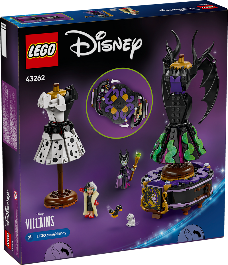 LEGO Maleficent and Cruella Dresses 524 Pieces imported from the UK