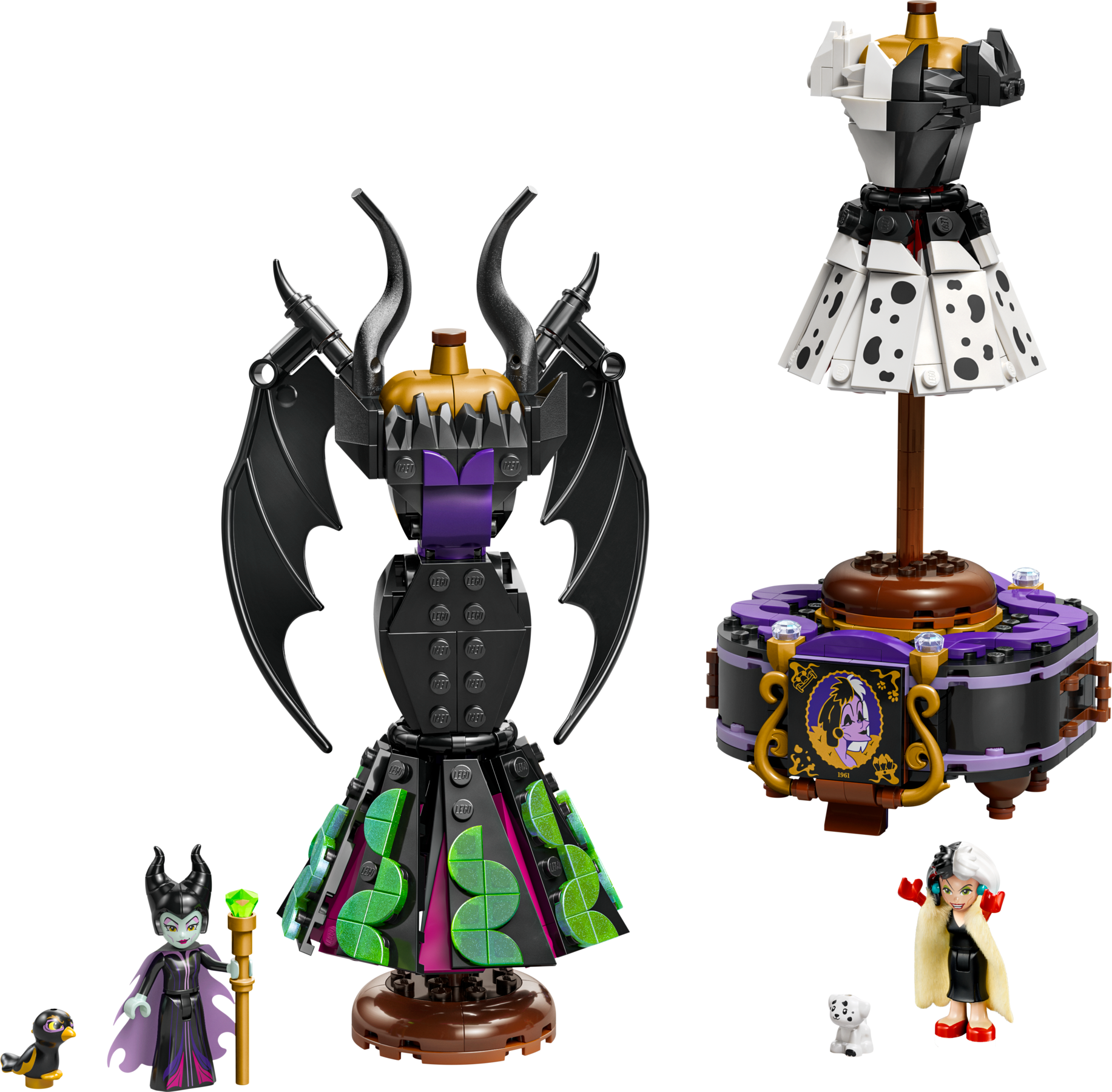 LEGO Maleficent and Cruella Dresses 524 Pieces imported from the UK