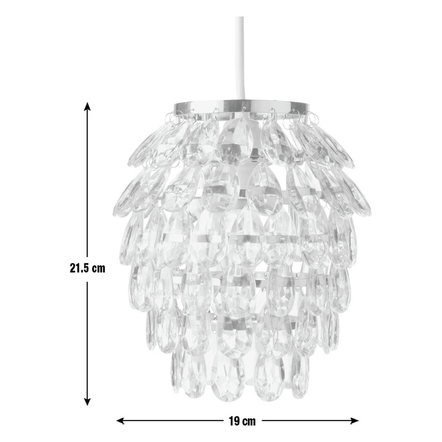 Argos Home clear beaded lampshade 19cm, UK version
