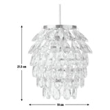 Argos Home clear beaded lampshade 19cm, UK version