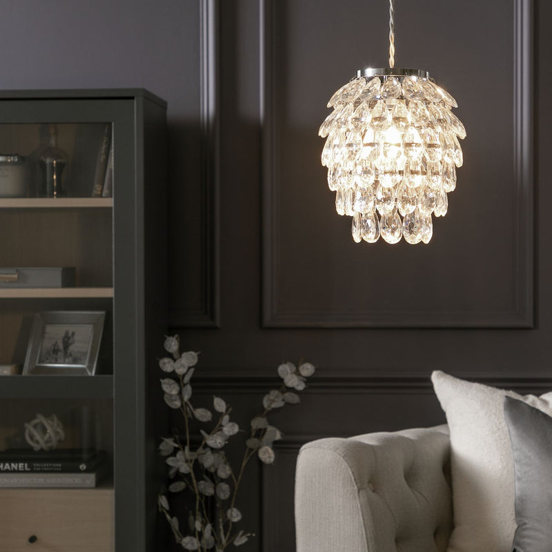 Argos Home clear beaded lampshade 19cm, UK version