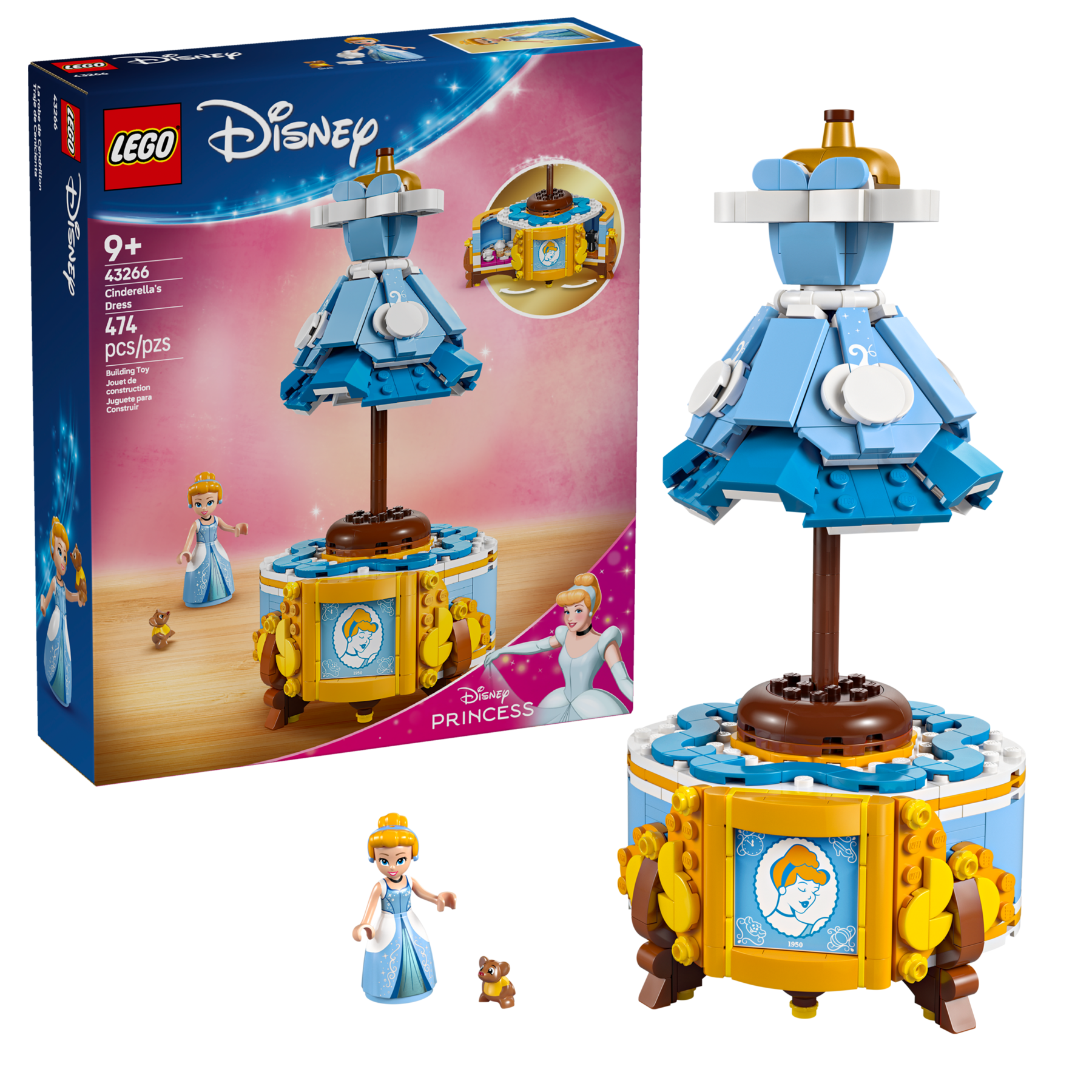 LEGO Cinderella's Dress building set 474 pieces, UK version