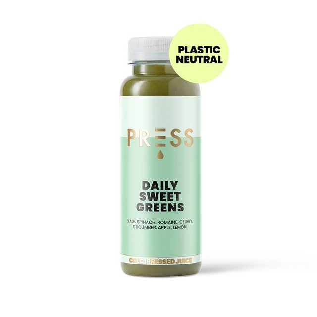 PRESS Daily Sweet Greens Raw Cold Pressed Juice   250ml