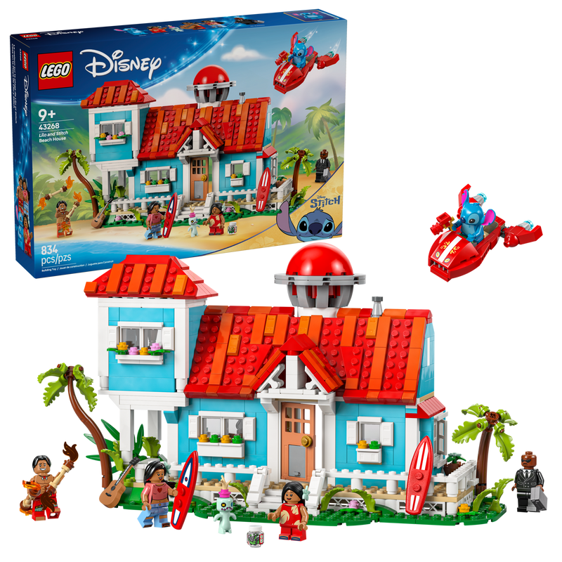 LEGO Lilo Stitch Beach House set 834 pieces, UK version