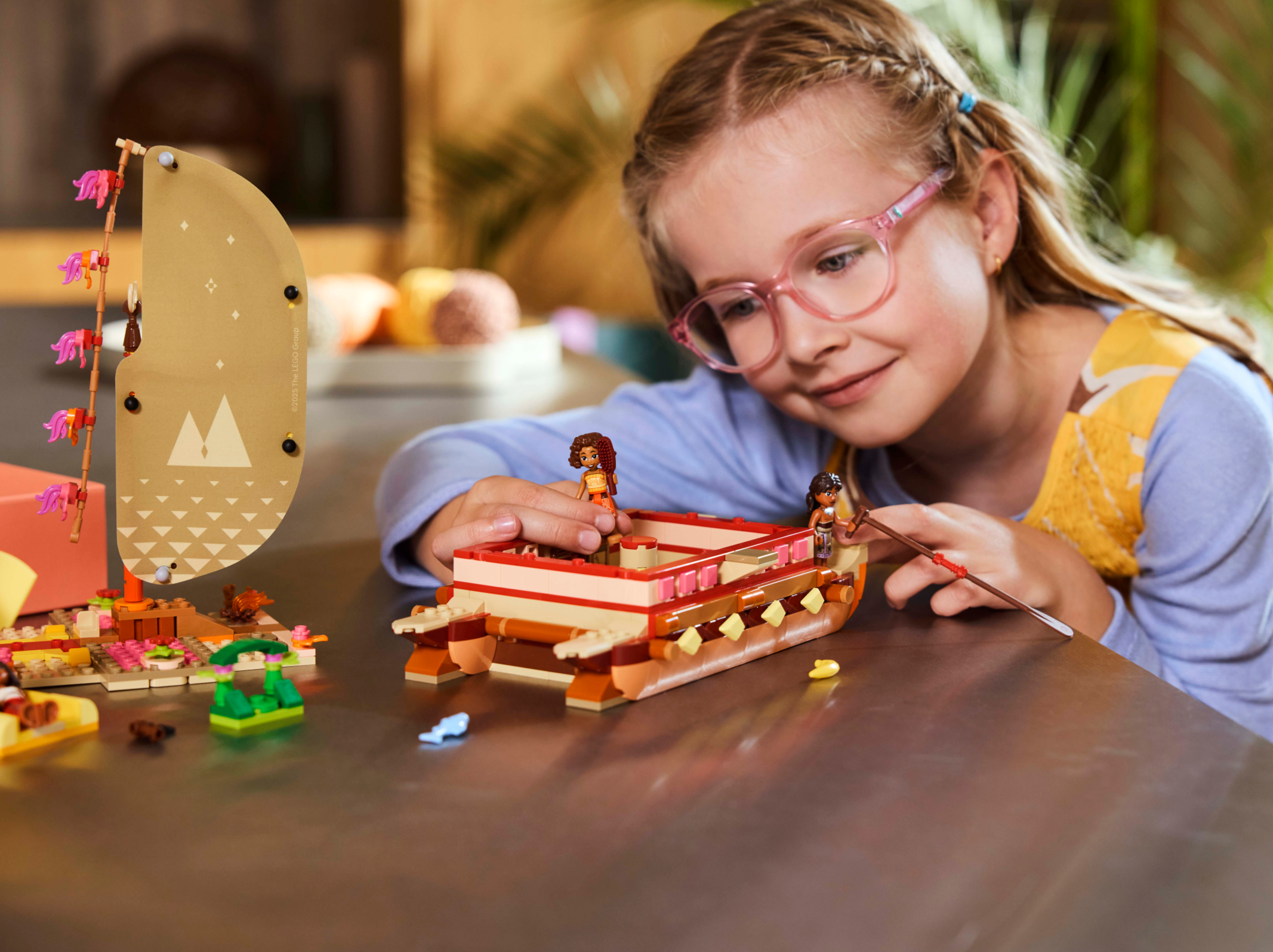 LEGO Moana Adventure Canoe building set 529 pieces, imported from the UK