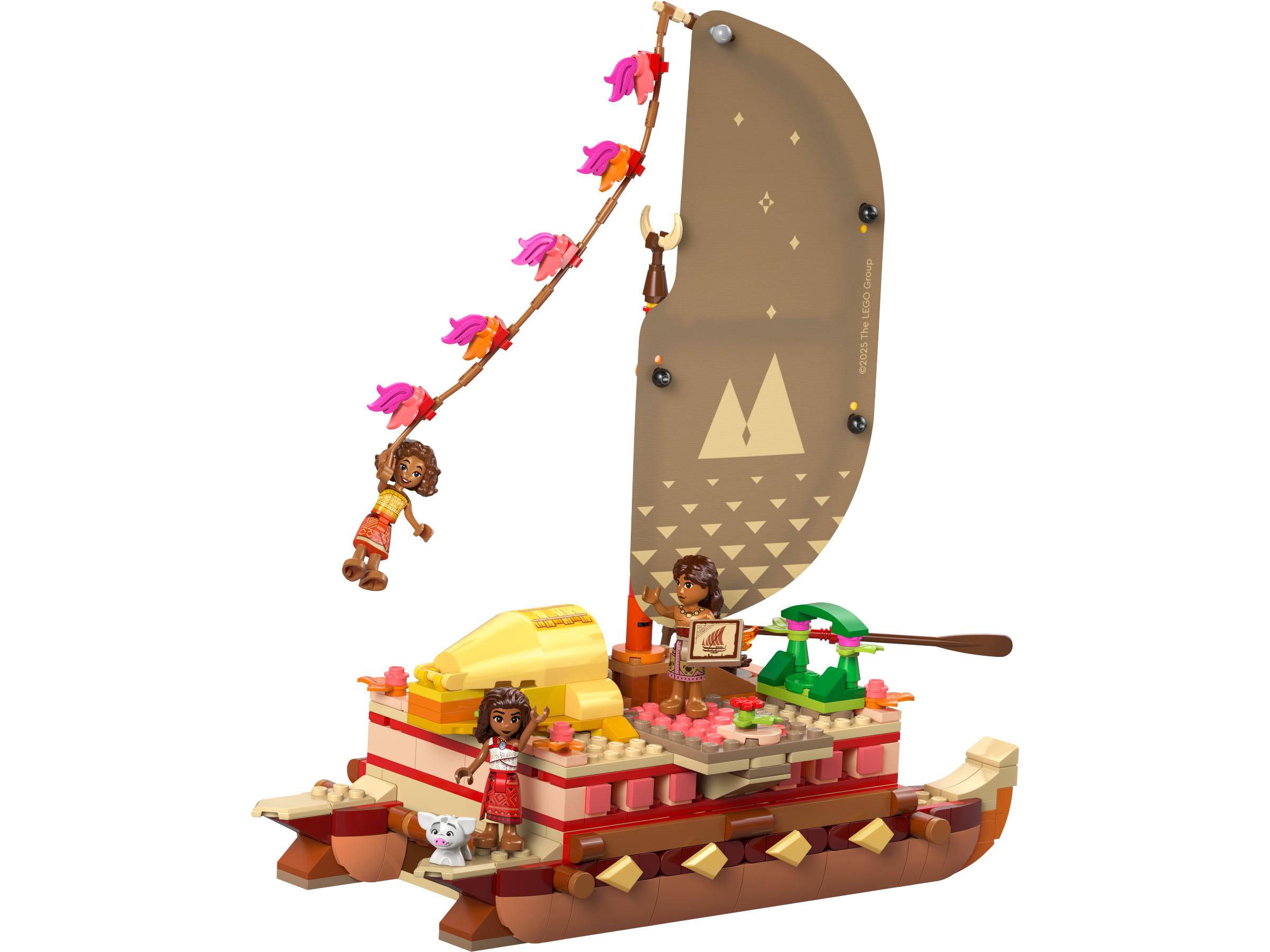 LEGO Moana Adventure Canoe building set 529 pieces, imported from the UK