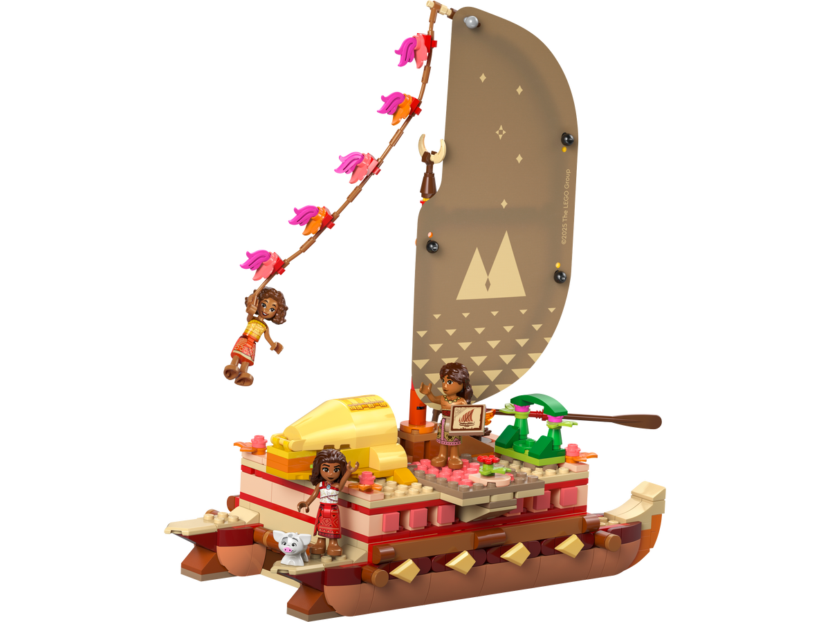 LEGO Moana Adventure Canoe building set 529 pieces, imported from the UK