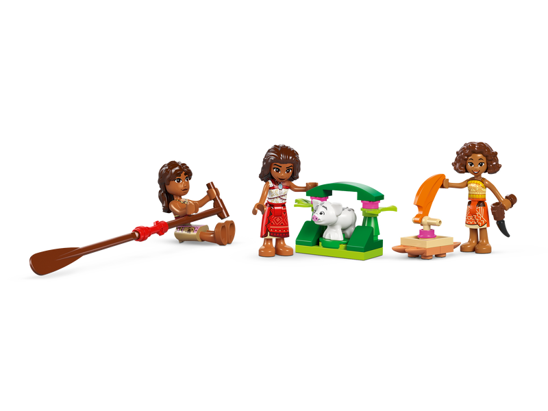 LEGO Moana Adventure Canoe building set 529 pieces, imported from the UK