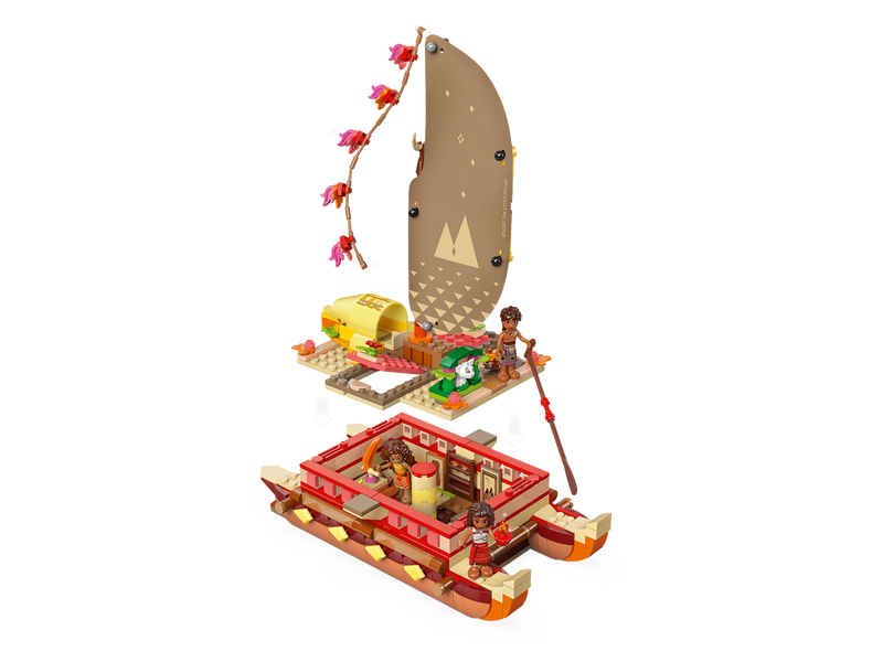 LEGO Moana Adventure Canoe building set 529 pieces, imported from the UK