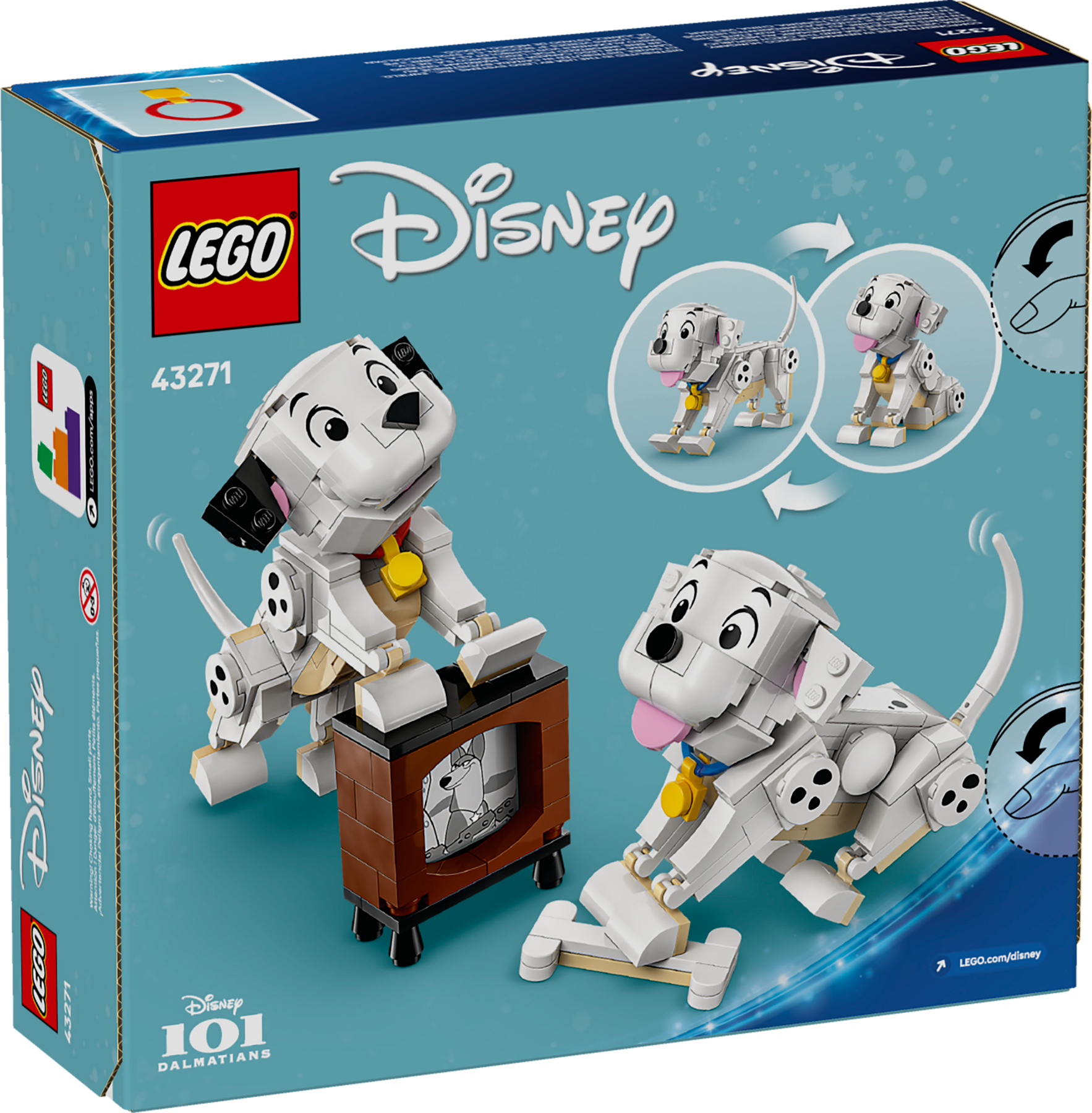 Lucky & Penny 101 Dalmatians Puppies LEGO building set - British product