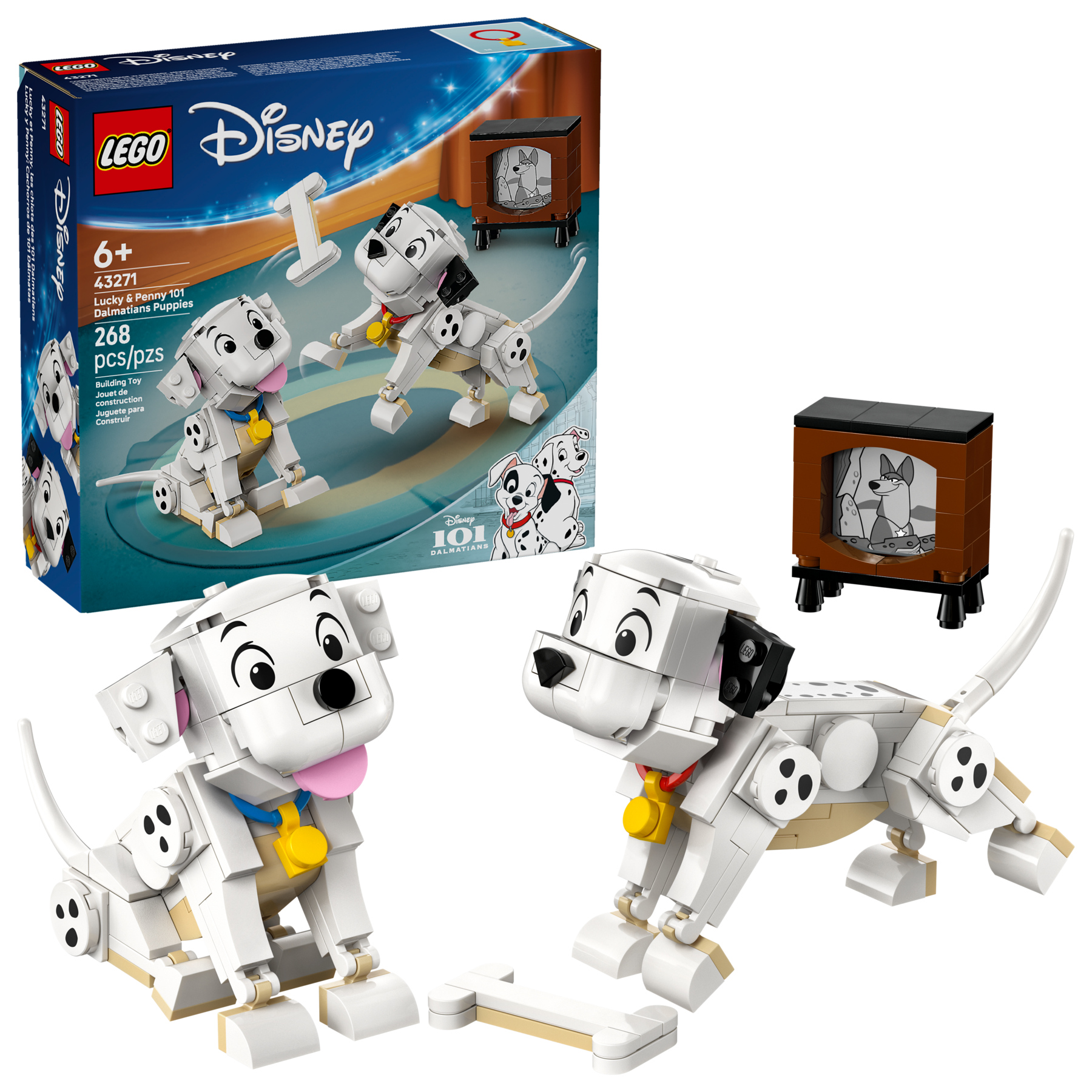 Lucky & Penny 101 Dalmatians Puppies LEGO building set - British product