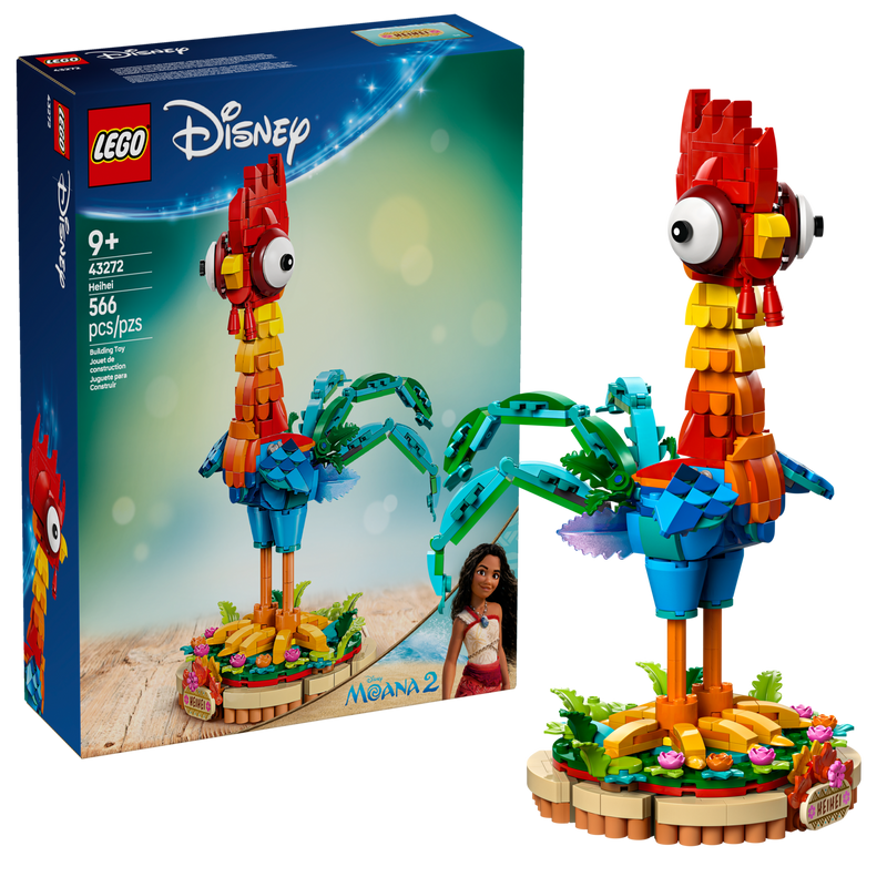 LEGO Heihei Disney Moana 2 Building Set 566 Pieces, UK version