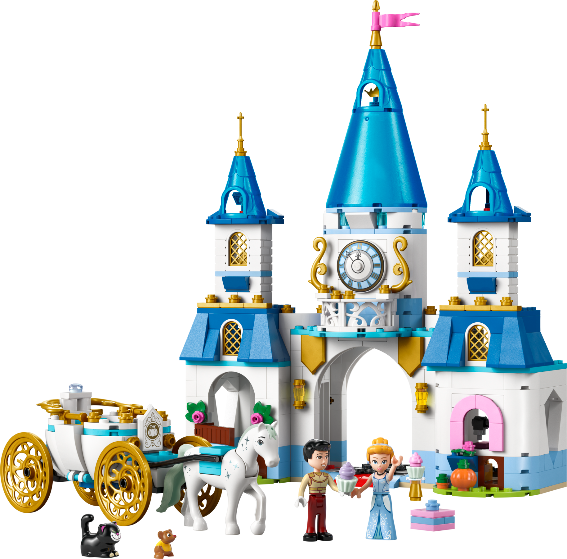 LEGO Disney Prinzessin Cinderella's Schloss & Pferdekutsche Bauset, importiert aus Großbritannien