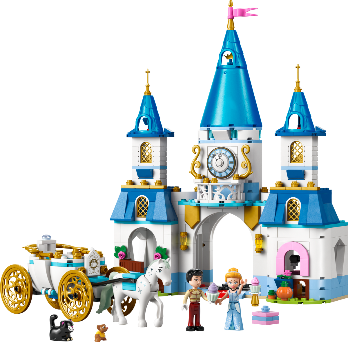 LEGO Disney Prinzessin Cinderella's Schloss & Pferdekutsche Bauset, importiert aus Großbritannien