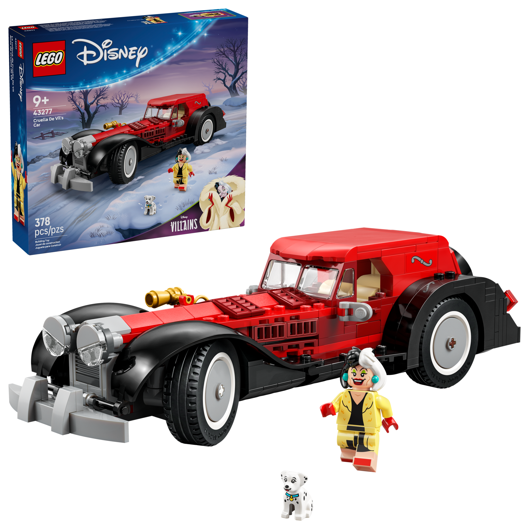 LEGO Cruella De Vil's Car building set 378 pieces - British product