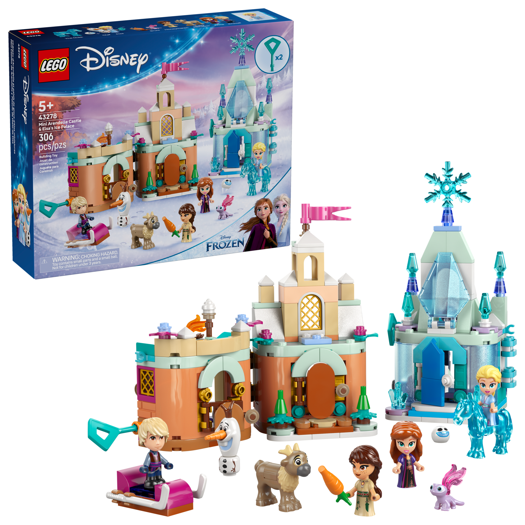 LEGO Disney Frozen castle building set, imported from the UK