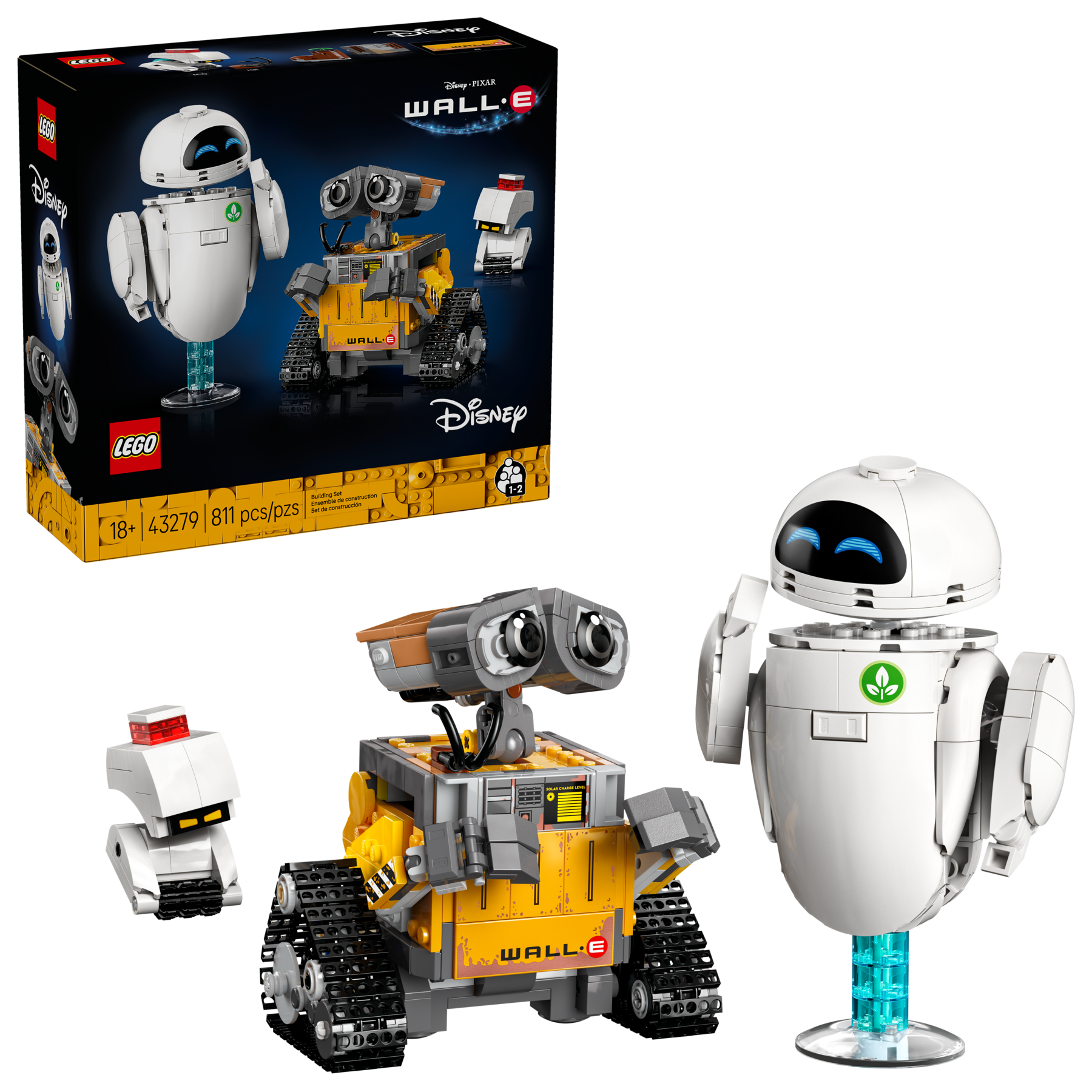 LEGO Building set WALL-E and EVE 811 Pieces (British brand)