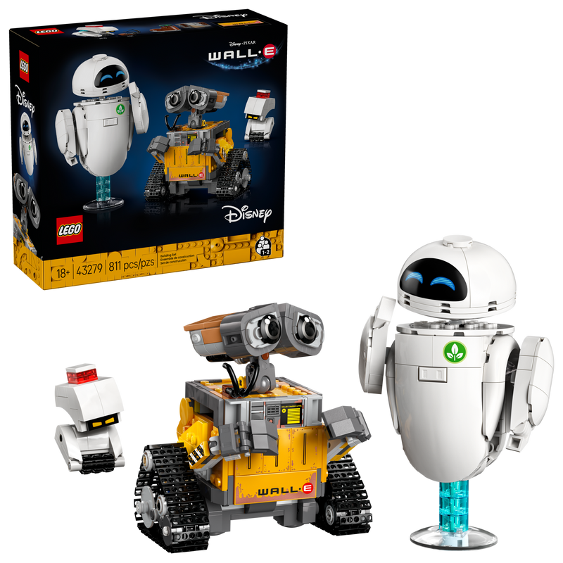 LEGO Building set WALL-E and EVE 811 Pieces (British brand)