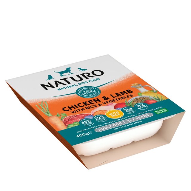 Naturo Chicken Lamb with Rice & Vegetables   400g