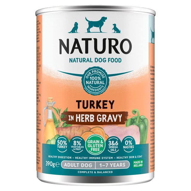 Naturo Grain & Gluten Free Turkey in Herb Gravy   390g GOODS M&S   