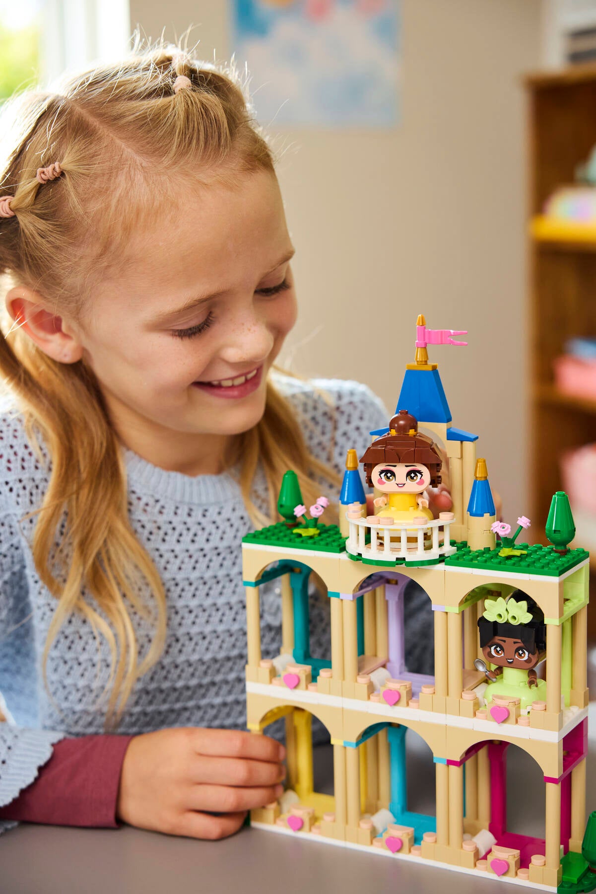 LEGO Disney Princess Belle Tiana castle building set 358 pieces (British brand)