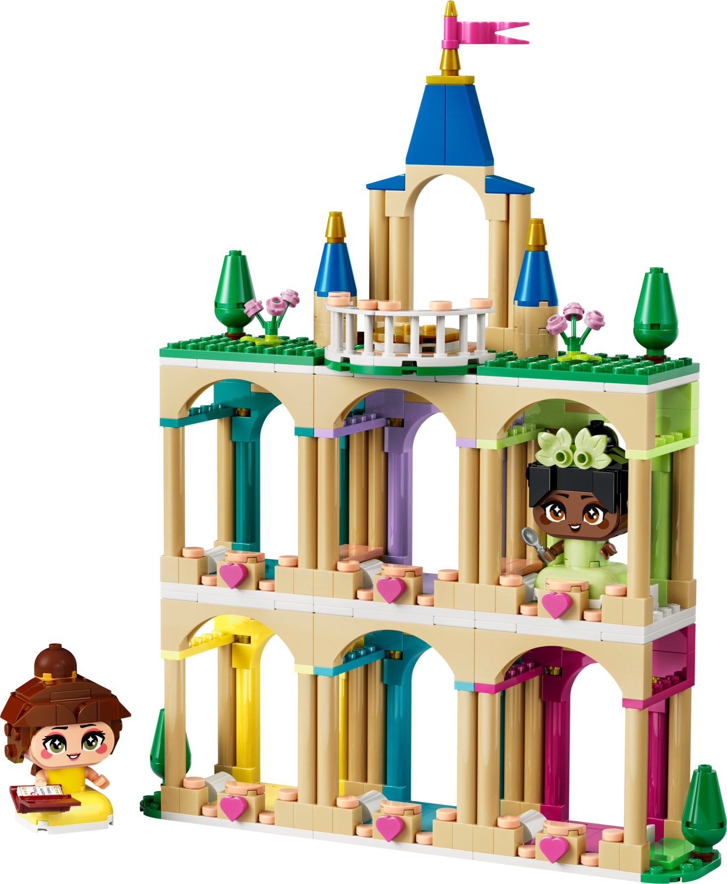 LEGO Disney Princess Belle Tiana castle building set 358 pieces (British brand)