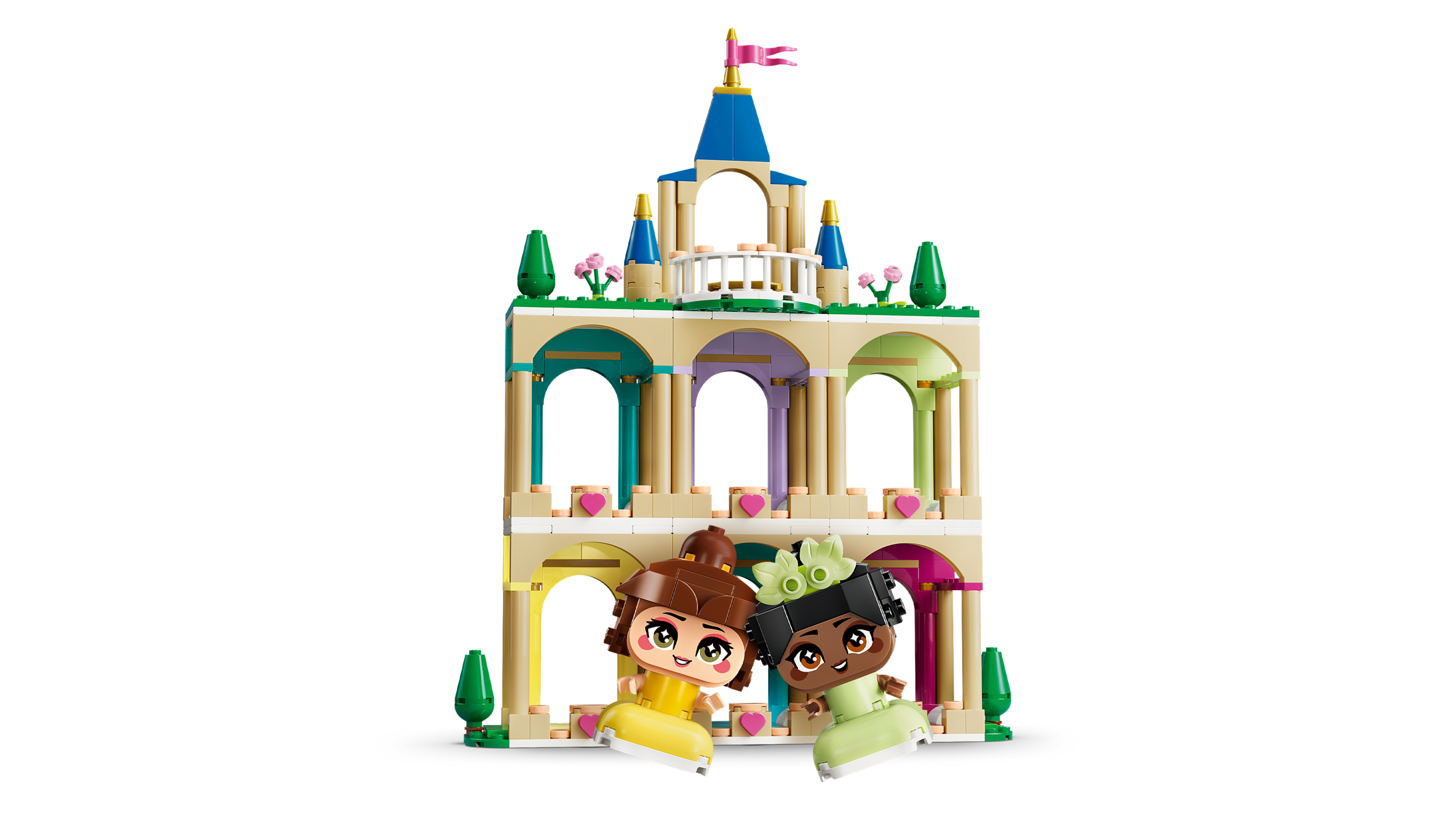 LEGO Disney Princess Belle Tiana castle building set 358 pieces (British brand)
