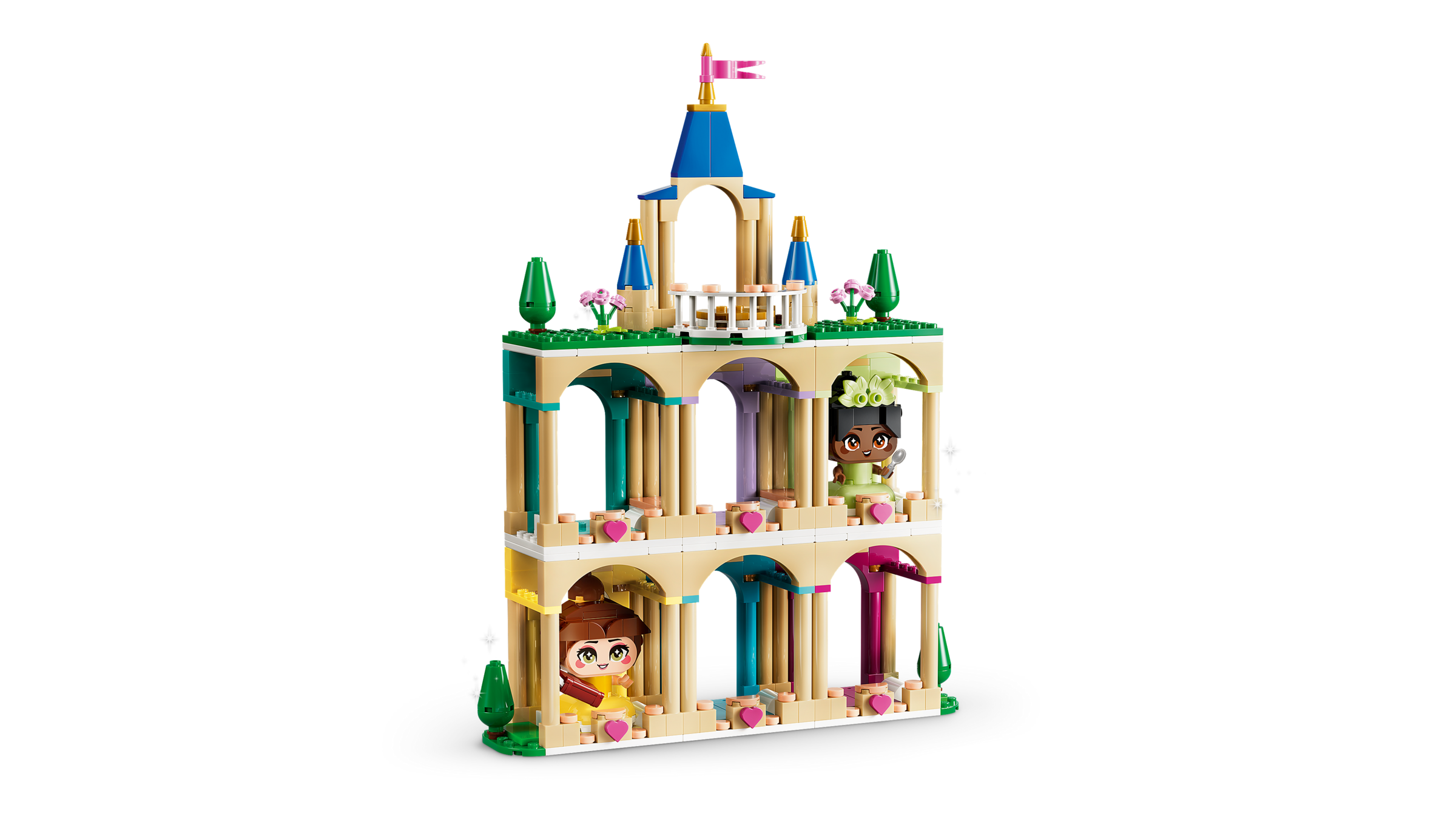 LEGO Disney Princess Belle Tiana castle building set 358 pieces (British brand)