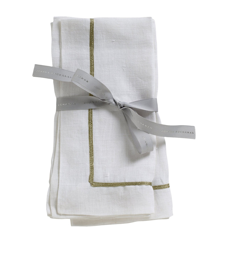 Joanna Buchanan linen embroidered napkins set of 2, UK version