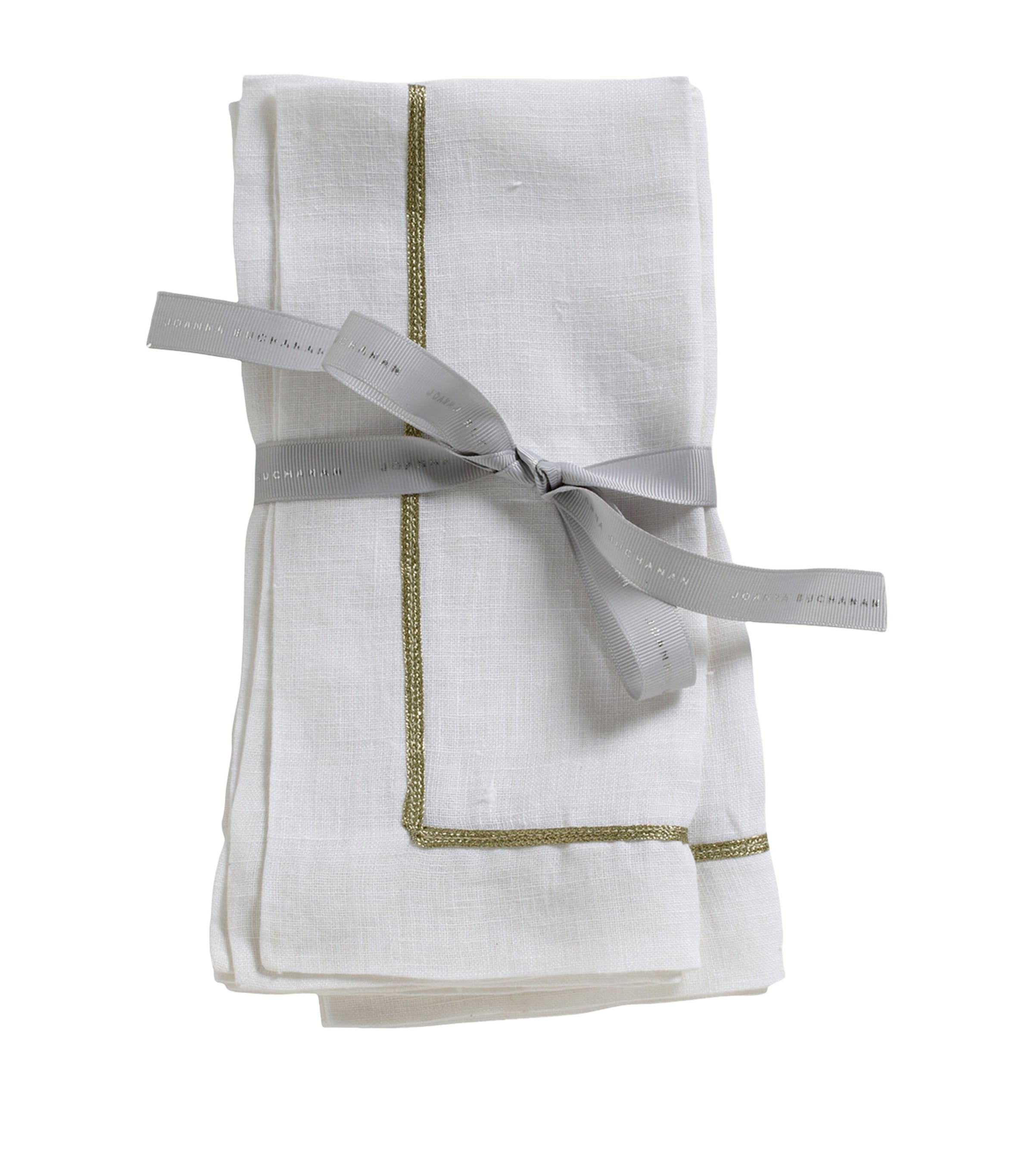 Joanna Buchanan linen embroidered napkins set of 2, UK version
