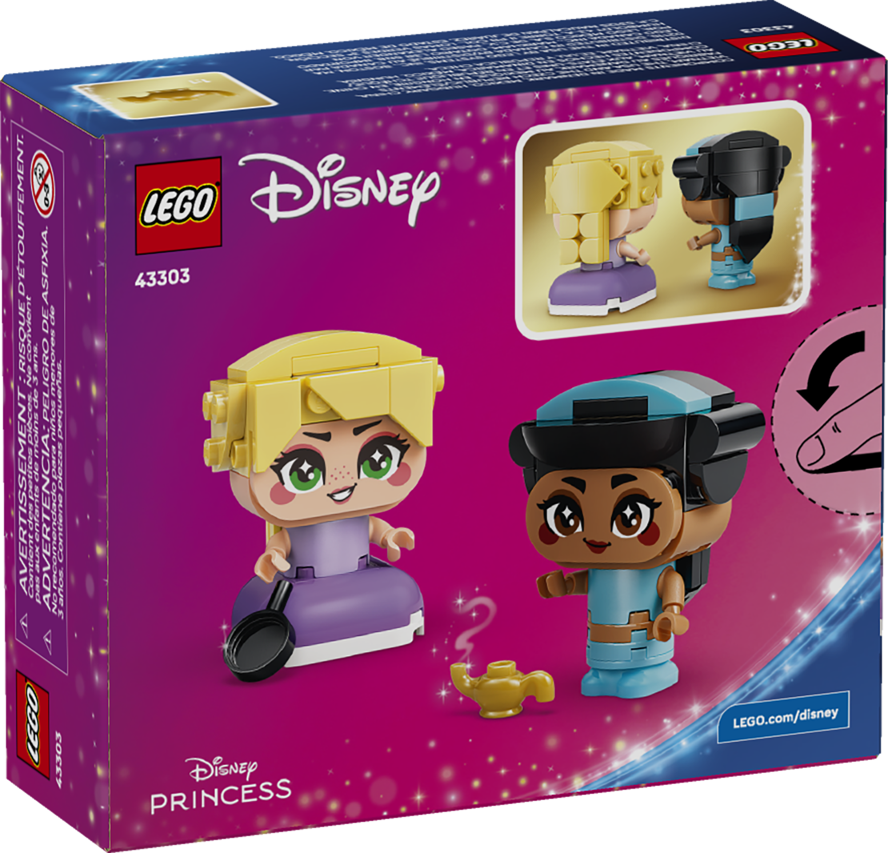 LEGO building set Mini Jasmine and Rapunzel - British product