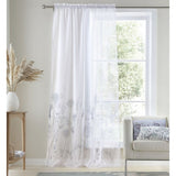 Catherine Lansfield white voile panel 140x122cm, imported from the UK