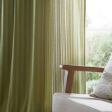 Pineapple Elephant olive voile curtain panel 140x122cm, imported from the UK