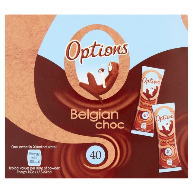 Options Belgian Hot Chocolate Sachet    11g GOODS M&S   