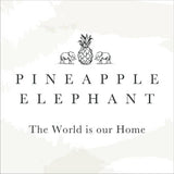 Pineapple Elephant natural voile curtain panel 140x122cm (British brand)