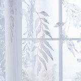 Catherine Lansfield Wisteria voile curtain white 140x122cm, UK version