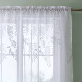 Catherine Lansfield Wisteria voile curtain white 140x122cm, UK version