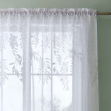 Catherine Lansfield Wisteria Voile - White - 140x183cm