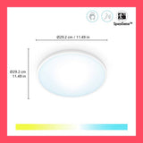 WiZ Superslim metal LED smart flush ceiling light, imported from the UK