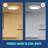 WiZ Superslim metal LED smart flush ceiling light, imported from the UK