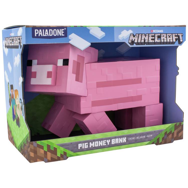 Minecraft pig money bank 20cm plastic - British product
