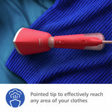 Philips 5000 Series garment steamer in Coral, imported from the UK