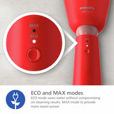 Philips 5000 Series garment steamer in Coral, imported from the UK