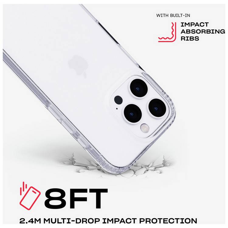 Tech21 EvoLite clear case for iPhone 16 Pro Max, imported from the UK