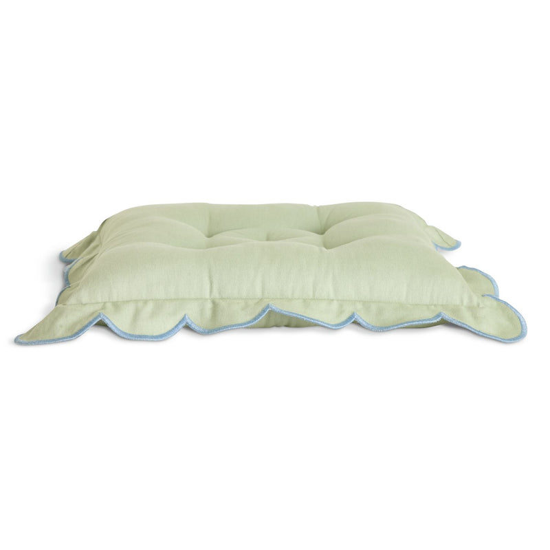 Habitat green scallop seat cushions 40x40cm, UK version