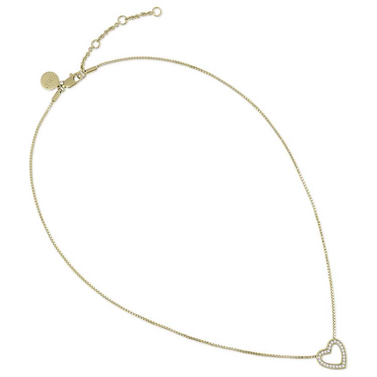 Radley 18ct gold plated heart necklace and trinket tray set, UK version