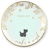 Radley 18ct gold plated heart necklace and trinket tray set, UK version