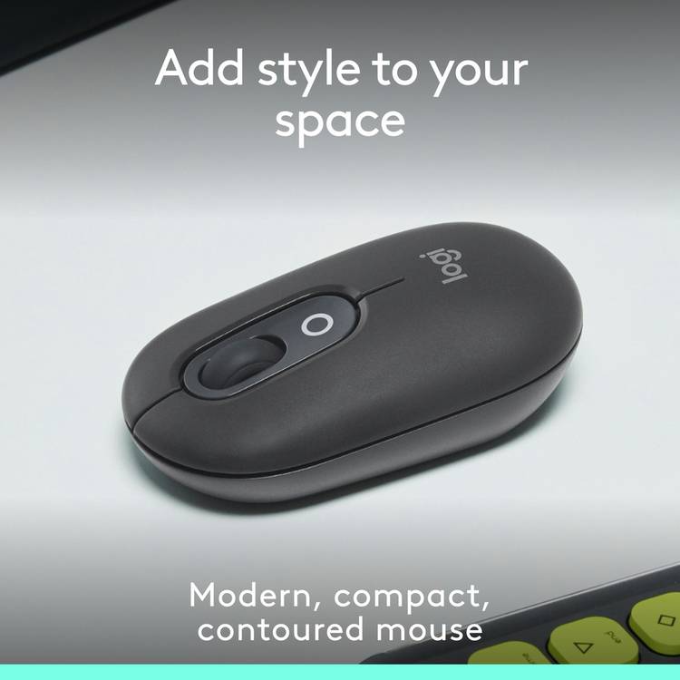 Logitech POP Wireless Mouse Graphite (British brand)