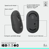 Logitech POP Wireless Mouse Graphite (British brand)